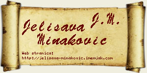 Jelisava Minaković vizit kartica